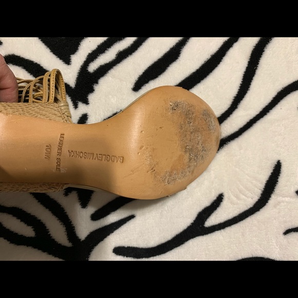 Badgley Mischka Maren Tanlea strappy 4 inch heels - Picture 8 of 12